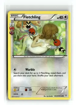 Fletchling RC25/RC32 Common Generations: Radiant Collection Pokemon NM - Image 1