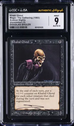1993 MTG ARABIAN NIGHTS KHABAL GHOUL CGC 9 - Image 1
