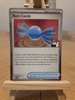 Pokemon 191/198 Rare Candy Holo SV Base - Prize Pack Play! Stamp - Image 1
