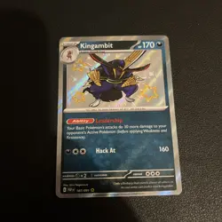 Pokemon Cards Kingambit 187/091 Paldean Fates Shiny Rare NM - Image 3