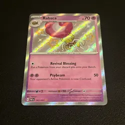 Rabsca 163/091 Holo Pokemon Paldean Fates Card NM Condition - Image 2