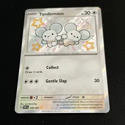 Tandemaus 209/091 Baby Shiny - Paldean Fates - Pokemon Cards - NM - Image 2
