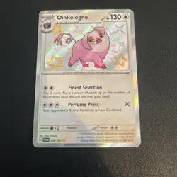Pokemon TCG Oinkologne Paldean Fates Shiny Rare Card 208/091 - Image 1