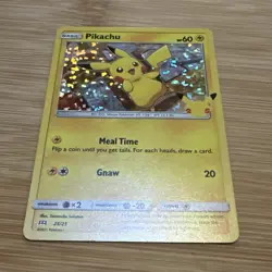 Pokemon Pikachu TCG Holo Card 25/25 McDonald's 2021 Promo (NM Condition) - Image 2