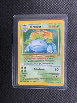 Pokemon TCG Venusaur Base Set Holo Unlimited Rare Card 15/102 1999 WOTC - Image 1