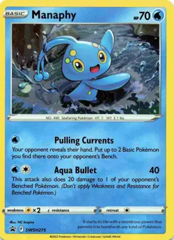 Pokemon Manaphy Cosmos Holo Promo Cards SWSH275 Near Mint NM - Image 1