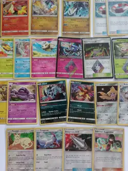 Pokemon Cards Bundle Sun & Moon Dragon Majesty Lost Thunder Team Up Sets Holo - Image 1