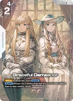 Bandai Gundam Card Game Graceful Demeanor Command R+ GD04-117 EN 2024 Cost 2 - Image 1