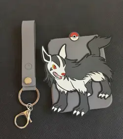 Pokemon Mightyena Card Holder Keychain Blind Box Opened - w/ SEALED Promo Card! - Image 3