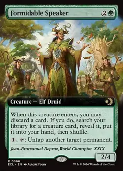 Formidable Speaker - Foil Extended Art ECL NM MTG - Image 1