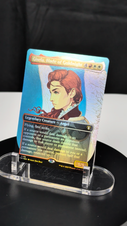 MTG Gisela Blade of Goldnight BORDERLESS PROFILE FOIL NM Commander Masters #0682 - Image 2