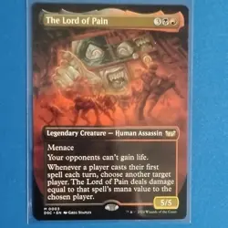 Wizards of the Coast The Lord of Pain 0003 Borderless Mythic Duskmourn MTG - Image 1