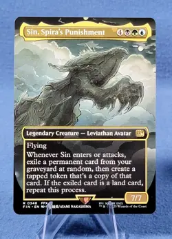 MTG - Sin, Spira's Punishment (Borderless Rare) - R 0348 FIN - NM + Bonus - Image 1
