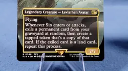 MTG - Sin, Spira's Punishment (Borderless Rare) - R 0348 FIN - NM + Bonus - Image 3