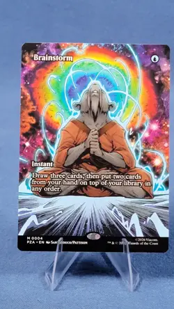 MTG, BRAINSTORM , 0004, MYTHIC , NM, PZA, REGULAR FINISH, BORDERLESS - Image 1