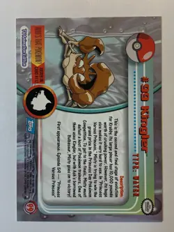 2000 Topps Pokemon TV Series 2 #99 Kingler FREE COMBINED SHIPPING - Image 2