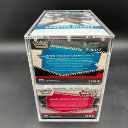 2x Pokemon Black Bolt White Flare Sealed Booster Bundle Display Case W/Acrylic - Image 3