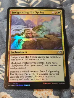 Invigorating Hot Spring FOIL (223/606) Kamigawa Neon Dynasty MTG Magic - Image 1