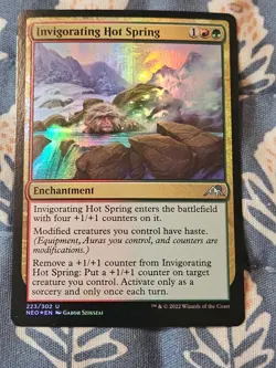 Invigorating Hot Spring FOIL (223/606) Kamigawa Neon Dynasty MTG Magic - Image 3