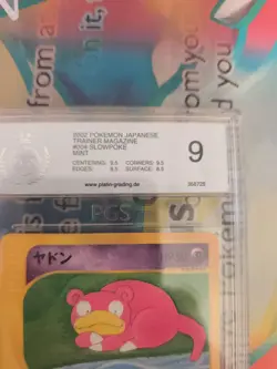 Pokemon Karte Card Slowpoke Flegmon T Promo E Series Magazine 2002 PGS PSA 9 - Image 4