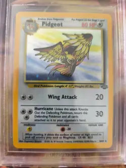 Pokemon Karte Card Pidgeot Tauboss Jungle Holo Dschungel 1999 Beckett BGS 8 - Image 3