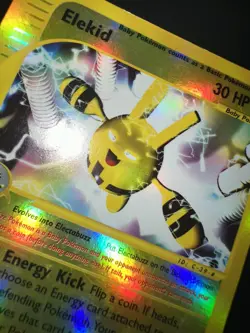 2002 Pokemon TGC Aquapolis Elekid Reverse Holographic Excellent #9/147 - Image 4