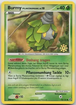 Burmy 78/132 Snowflake Stamp - Ratselhafte Wunder - DE - GD - Pokemon - Image 1