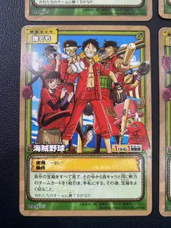 Rare Card: X4 One Piece Bandai 2004 PA-W25 "Pirate Baseball" Straw Hat Crew - Image 4