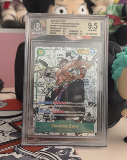 One Piece TCG Roronoa Zoro OP06-118 SEC Manga Art BGS 9.5 (PRB) - Image 1
