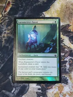 Karametra's Favor [Born Of The Gods] Magic MTG Foil - Image 1