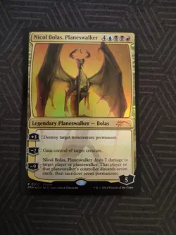 mtg nicol bolas, planeswalker foil promo - Image 1