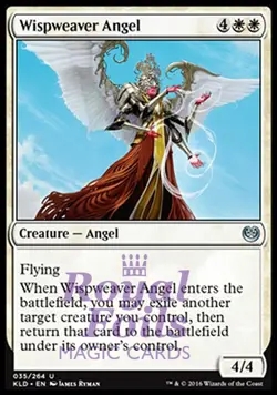 Wispweaver Angel 4x FOIL KLD MTG Kaladesh Uncommon 3 MINT + 1 VF white - Image 1