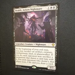 1x Braids, Arisen Nigbhtmare - 084/281 - Rare Non Foil Dominaria United MTG - NM - Image 2