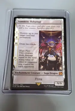Magic the Gathering MTG Summon: Bahamut Final Fantasy Mythic Rare (Pack Fresh)! - Image 1