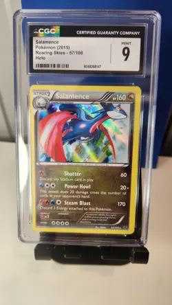 Salamence Holo Roaring Skies 57/108 CGC Mint 9 2015 Pokemon - Image 1