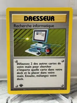 (FRENCH) RECHERCHE INFORMATIQUE RARE - POKEMON 71/102 SET DE BASE EDITION 1 NM-M - Image 1