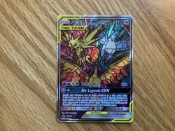 Pokemon Moltres & Zapdos & Articuno GX Tag Team Promo SM210 Stained Glass - Image 1
