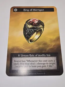 Non-Foil Ring of Morrigan - Unique- Sorcery Contested Realm Arthurian Legends - Image 1