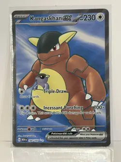 Pokemon Kangaskhan ex Ultra Rare Full Art Holo 190/165 Scarlet & Violet 151 - Image 1