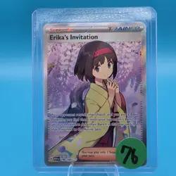 2023 Pokemon 151 Erika's Invitation 196/165 Full Art Ultra Rare Trainer - Image 1