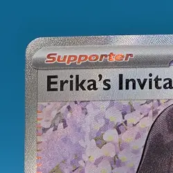 2023 Pokemon 151 Erika's Invitation 196/165 Full Art Ultra Rare Trainer - Image 3