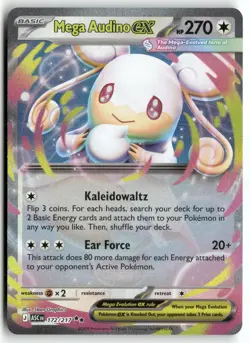 Mega Audino ex 172/217 Double Rare Ascended Heroes Pokemon Near Mint - Image 1