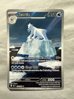 Beartic Pokemon 110/086 Black Bolt Illustration Rare NM Condition - Image 1