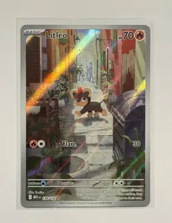 Litleo 139/132 Me01: Mega Evolution Illustration Rare Holo 70 HP Pokemon TCG - Image 1