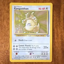 Pokemon Kangaskhan Jungle Holo Rare 90 HP Basic 5/64 TCG Wizards English 1999 - Image 1