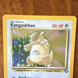 Pokemon Kangaskhan Jungle Holo Rare 90 HP Basic 5/64 TCG Wizards English 1999 - Image 3