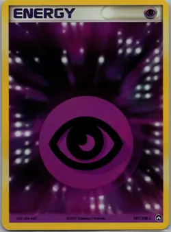 Psychic Energy - 107/108 - Holo Rare MP TCG Pokemon Power Keepers - Image 1