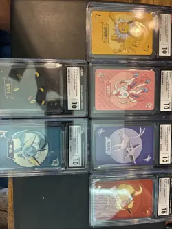 FULL SET Eevee Evolution CGC Gem Mint 10 Pokemon TCG Point Salad 2019 - Image 1