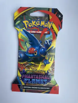 Pokemon TCG Mega Evolutions Phantasmal Flames Heracross Sleeved Booster Pack - Image 1