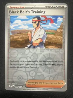 Black Belt's Training Reverse Holo99/131 - Pokemon Prismatic Evolutions - NM - Image 1